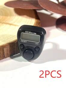 مسبحة محمولة مع عداد، شاشة LED، مدمجة وخفيفة الوزن، من 0 إلى 99999، مناسبة لعد الصلوات والمخزون وعد الناس وأكثر من ذلك