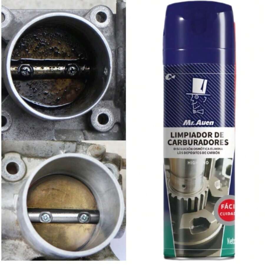 Spray limpiador potente para carburadores, spray limpiador de admisión y cuerpo de aceleración para cuidado del automóvil, capacidad 450 ml - 450 ml - Ver 1