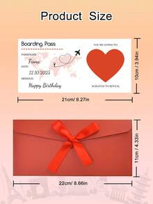 1 Peça Cartão de Raspar Personalizado para Aniversário, Cartão de Presente Surpresa Personalizado para Revelar, Diversão Feliz Aniversário Revelar para Amigos ou Família, Lembrança Única, Presente Personalizado, Cartão de Raspar de Aniversário Personalizado