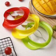 1pc Easy-Grip Mango Slicer - Creative Kitchen Gadget For Perfect Cuts, Durable Plastic Mango Cutter With Colorful Options, Ideal For Peeling & Core Removing, Fruit Slicer - Multicolor - View 7