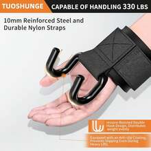 成人引体向上辅助杆带握把引体向上辅助钩，加厚腕部支撑，适用于锻炼和健身