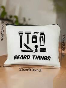 男士洗漱包，黑色拉链旅行洗漱包，送给他的完美礼物，父亲节或男士礼物，生日派对礼物，情人节礼物。 - 彩色 - 查看 3