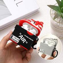 [2Pack]  For For  Apple  2nd Generation Case Cover, Cute Cartoon Shoe Box Soft Silicone Protective Cases For  1&2 Case With Keychain For Women Men, Red+Light Gray,Red+LightGray - Đỏ + Xám nhạt - Xem 4