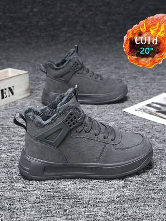 Women's Zipper Snow Boots, Latest 2025 Autumn/Winter High-Top Sneakers, Plush Thickened Warm Fur Boots, Side Zipper Fashion Mid-Calf Boots, Flat Round Toe Non-Slip Waterproof Leather Outdoor High-Top Sneakers, Suitable For Cold Storage, Freezing Environments, Unisex Thick Winter High/Short Boots For Holidays, Gatherings, Parties