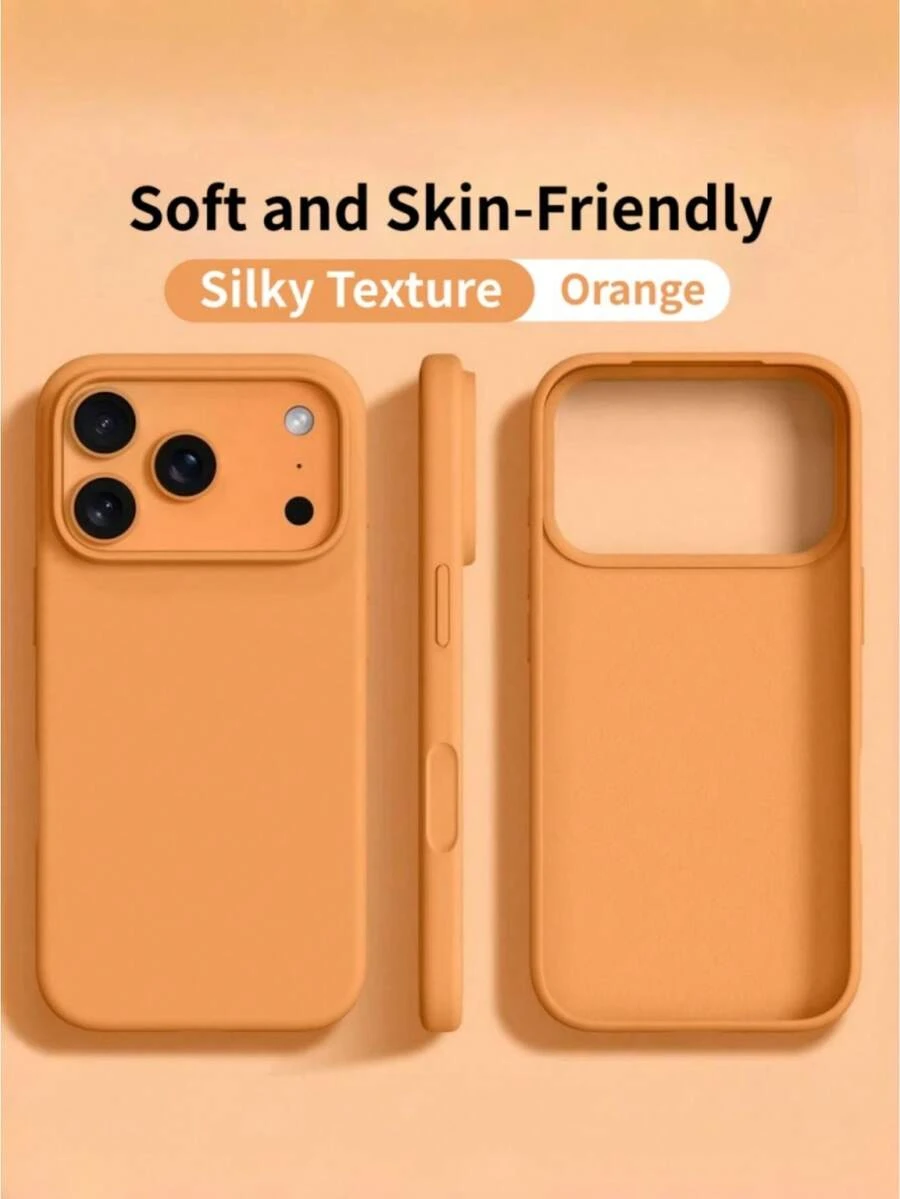 全新奢华减震软米色手机壳，兼容 17/16/15 Pro/14 Plus/13/12/11/17 Pro Max/Air，防摔顺滑，防震设计，时尚简约，亲肤材质。