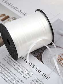 1 件纯色气球丝带扎带，粉色塑料气球丝带，用于派对装饰、绑气球绳、圣诞气球配件 - 彩色 - 查看 5