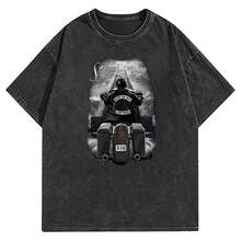 DAVID GONZALES DGA RIDE OR DIE STAIRWAY TO HEAVEN SKULL OUTLAW T SHIRT S-3XL - Black - View 1
