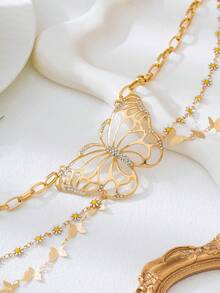 Female Style Butterfly Chain Party Fashion Classic Waist Chain (No Gift Box) - Yellow Gold - View 2