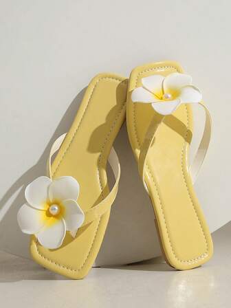 Sandalias planas cómodas y suaves de punta redonda para mujer, versátiles para vacaciones