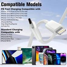 1 套英国标准 20W 快速充电器适配器 + 3.3 英尺 USB-C 充电线，兼容 14/13/12/11/XS/8/7、2-3 Pro、iPad Nan 快速充电 - 英規插(220-240V) - 查看 10