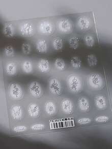 1pc Snake Dancing Flower Stream Animal Plant Butterfly Snake Rose Minimalist Chic 5D Nail Art Stickers Mystical Botanical Fantasy Manicure Decals For Women Enchanted Garden Nail Stickers For Long Short Nails Self Adhesive Decoration - Multicolor - View 4