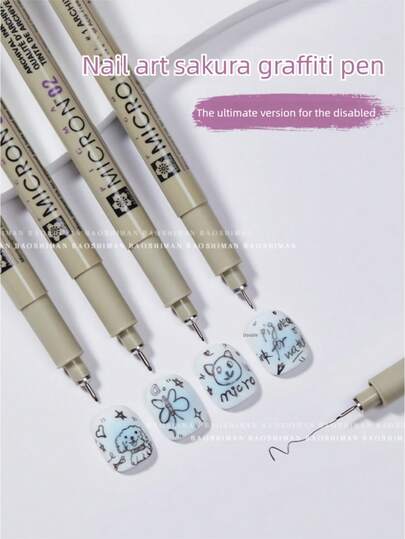 Acrylic Quick-Dry Nail Art Pen, Minimalist Design, Easy To Operate, Suitable For Nail Decoration, Painting, Nail Salon, Home DIY