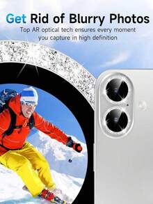 Bộ 3 miếng dán bảo vệ ống kính camera bằng kính cường lực, tương thích với iPhone 17/17ProMax/17Pro/17Air/16ProMax/16/16Plus/16Pro/15/14/13/12/11. Kèm theo một vòng kim loại sáng bóng để bảo vệ màn hình camera bằng kính cường lực, tương thích với ốp lưng điện thoại 17 inch (màu bạc sáng). - Bạc - Xem 4