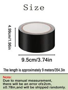 1 Roll Black Matte Cloth Duct Tape, Adhesive Bonding Agent, Tear-Resistant And Temperature Resistant (50-200°F) | Clean Removal, Strong Fixation, Suitable For Theater, Stage, Construction, Temporary Fixation And Sealing | Durable Tape, Ideal For Lighting Technicians And Stage Crew | Matte Surface, No Residue Left - Black - View 13