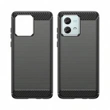 Max Power Digital Funda para móvil Motorola Moto G84 Carcasa Protectora Antigolpes Silicona Negra Diseño Fibra de Carbono Resistente Absorción de Choque [Compatible Carga Inalámbrica] - Negro - Ver 9
