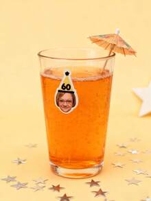 120/240Pcs Custom Face Sticker & Confetti Set – Personalize With Your Photo & Age, DIY Scatter Pieces, Perfect For Bachelorette, Birthday, Pet & Wedding Party Decorations - Multicolor - View 3