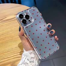 Phone Case Red Heart Phone Case Pixel 6 6a Pixel 7 7a Pixel 7 Pro 8a Pixel 8 8 Pro 9 Pro Pixel 9 Cartoon Cute Phone Case Holiday Gift Boyfriend Girlfriend Fashion Phone Case Ins Phone Case Long Sleeve Tops - 1pc - 查看 6