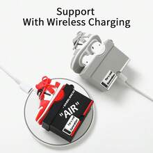 [2Pack]  For For  Apple  2nd Generation Case Cover, Cute Cartoon Shoe Box Soft Silicone Protective Cases For  1&2 Case With Keychain For Women Men, Red+Light Gray,Red+LightGray - Đỏ + Xám nhạt - Xem 7