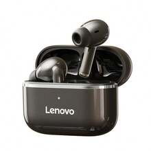 Lenovo EA230-5.4 藍牙耳機：入耳式降噪、低延遲、高清通話、立體聲、兼容多台設備 - 黑色 - 查看 1