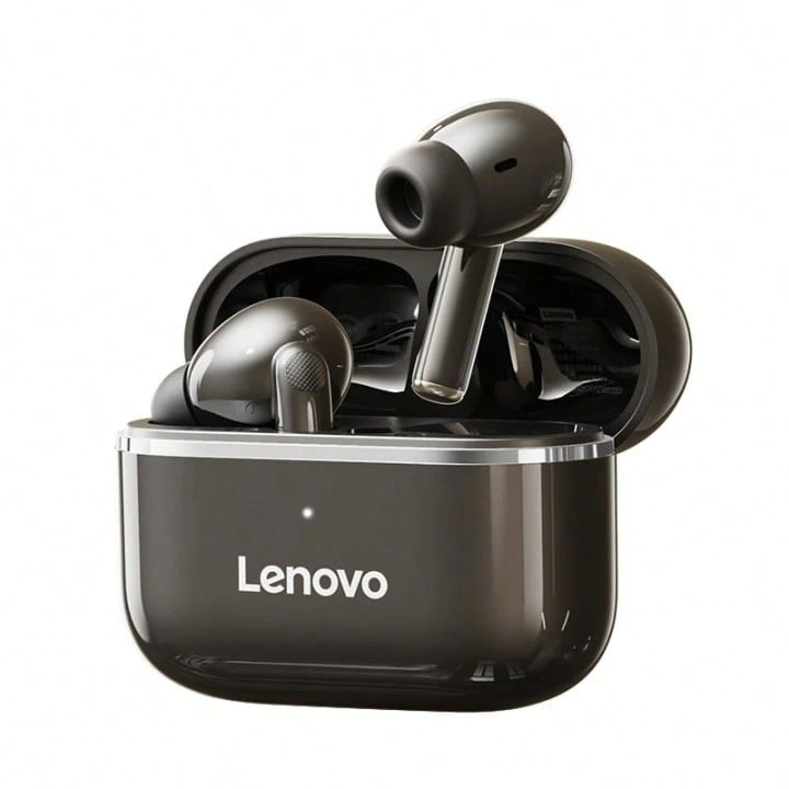 Lenovo EA230-5.4 藍牙耳機:入耳式降噪、低延遲、高清通話、立體聲、兼容多台設備 - 黑色 - 查看 1