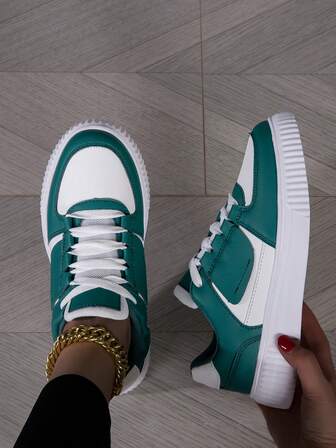 Zapatos casuales de mujer con cordones, de materiales sintéticos, livianos y transpirables, aptos para todas las estaciones