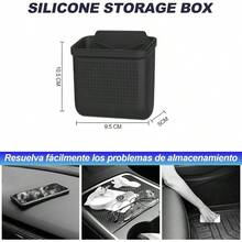 Organizador De Consola Central Compatible Con Y Model Y, Caja De Almacenamiento Para Monedas Para Auto, Organizador de Telfono Celular, Estuche De Gafas Para Consola Central - inicial - Ver 5