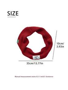 1pc Warm Knitted Pet Scarf Neck Warmer, Windproof For Cats And Dogs, Autumn/Winter - Multicolor - View 8