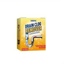 Desagüe las tabletas removedor de la obstrucción-eficaz para descomponer el cabello, el desperdicio de alimentos y otros zuecos,  para tuberías, Adecuado para lavabos de baño, desagües de la cocina, desagües de la ducha y inodoros, limpiador de desagüe obstruido, limpiador de desagüe de cocina, limpiador de desagüe de Ducha - 1 caja - Ver 1