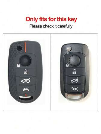 Fiat 500X Folding Key Fob Case, Egea Tipo Car Remote Key ID48 MQB Silicone Anti-Drop Protective Cover