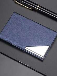 Colorful Business Card Holder With Metallic Finish - Customizable Engraving For Names Or Text - Stylish And Functional Card Case For Professionals - Perfect For Networking Events, Conferences, And Business Meetings - Unique Gift Idea For Colleagues, Graduates, Or Entrepreneurs - Enhance Your Professional Image With A Personalized Touch