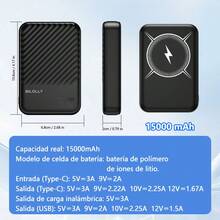 BiLOLLY Wireless Charger - Black - View 9