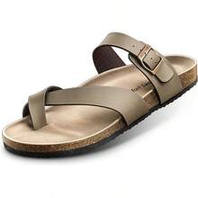 KEMISANT Women's Slide Sandals-Flip-Flops-Casual Slip-Ons With Unslip Rubber Outsole And Suede UpperChristmas - Light Brown4227 - View 8