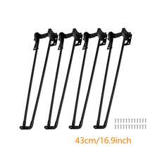 3/4 件装可折叠 U 型桌腿，轻便易携，适用于 DIY 书桌、露营、床头柜，多种尺寸（20/31/43/51 厘米），螺丝安装简便