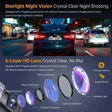 行车记录仪，1080P高清车载摄像头，迷你行车记录仪，带夜视、宽动态范围、循环录制、重力感应和APP控制功能 - 黑色 - 查看 8