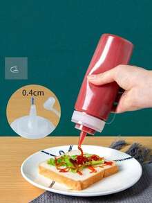 Set 3/2/1 buc sticle stoarcebile pentru condimente, capac din plastic cu cană de măsurare sticle rotative stoarcebile, sticle de condimente pentru bucătărie sticle stoarcebile pentru sos de salată sticle de sos stoarcebile din plastic dozator de condimente, dozator de recipiente, potrivit pentru ketchup, muștar, sos BBQ, dressing pentru salată, ulei de măsline, excelent pentru bucătărie, BBQ, picnic, camping - Multicolor - Vizualizare 9