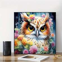 [Free Shipping]OFRKE Diamond Painting Kits For Adults Beginners 5D Diamond Art Kits With Round Diamonds Gem Art Full Drill Owl Painting For Home Wall Decor Gifts 12x12inch,A-Owl - 貓頭鷹 - 查看 4