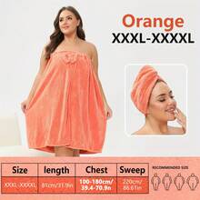 81*210cm 350gsm Suitable For S-XXXXL Adjustable Extra Large Bathrobe + Hair Dryer Cap European Style Candy Color Thickened Bathrobe Suitable For Home Travel Sauna Spa 31.89*86.61in/31.89*66.92in, Wash Cloths, Bath Towels, Towel, Wash Clo, Robe For Couples Single Spa Baths, Perfect Size For Small Homes