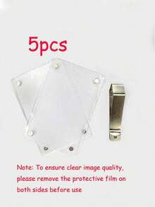 1pc/2pcs/3pcs/4pcs/5pcs New Magnetic Photo Clip For Car Sun Visor, Universal Acrylic Fridge Magnet Transparent Magnetic Instant Photo Frame, Car Sun Visor Photo Frame Clip, Personalized DIY Car Decor Photo Frame, Couple Gift, Pet Family Memorial Photo Frame Clip, Holiday Gift, Multiple Sizes Available - White - View 10