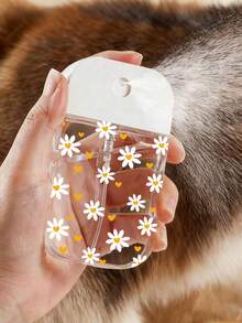 New Floral Pattern Transparent Refillable Travel Bottles, Perfume Spray Bottles, Makeup Remover Bottles, Moisturizer Bottles, Suitable For Nail Polish Remover, Toner And Makeup Remover, Reusable, Travel Essential, Perfect Travel Accessory, Holiday Gift, Christmas Gift, New Year Gift, Gift For Teachers, Friends, Loved Ones - Multicolor - View 4