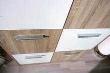 Dmora Dda - Schrank, Weiß 30x77x115 cm, 6 Fächer