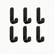 5pcs Self-Adhesive Hooks - Waterproof Bathroom Kitchen Hooks, No Drilling Installation, Painless Removal, Suitable For Hanging Towels, Keys, Utensils - For Bathroom, Kitchen, Office, Home Storage - Space-Saving J-Shape Hooks, Fashionable Design, Office Storage, Modern Storage, Strong Adhesive, Suitable For Small Spaces, Practical Hooks - Multicolor - View 6