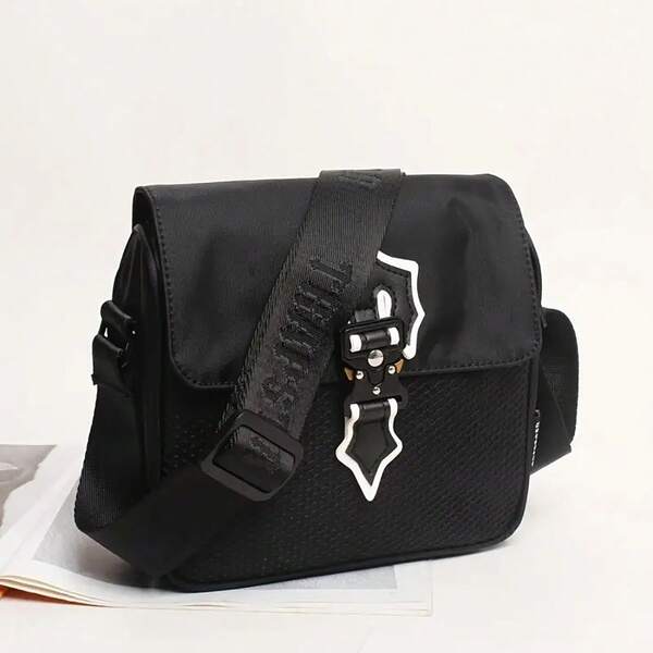 Men's Luminous Small Messenger Bag, Shoulder Sling Bag, Waist Pack, Travel Hiking Running Bag