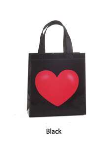 4pcs/1pc Valentine's Day Heart-Shaped Non-Woven Gift Bags, Gift Decoration Bags, Valentine's Day Packaging Bags, Non-Woven Shopping Tote Bags - Suitable For Daily Gifts, Shopping, Home, Parties, Birthdays, Valentine's Day Gift Packaging And Scene Decoration - Multipurpose Tote Bags, Reusable - Multicolor - View 10