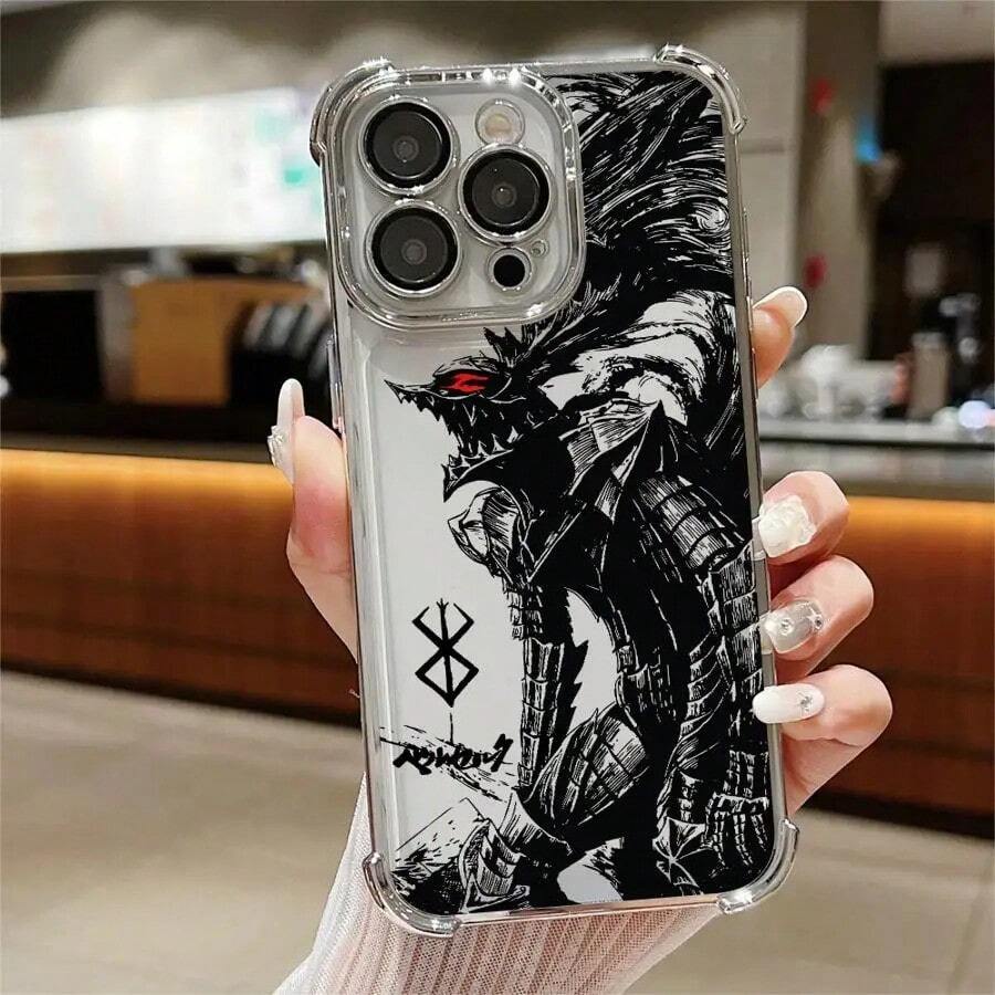 Funda compatible con Apple XR 16e XS Max 15 16 13 14 12 11 Pro Max 14 15 16 Plus, funda suave de anime Guts compatible con funda 17 pro max, funda 17 pro, funda 17, funda 16 pro max, funda 17 pro max - Mix02 - Ver 1
