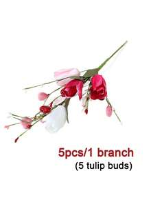 15pcs/3 Branches Realistic Artificial Flower Branch With Berries & Foliage - Handmade-Looking Heart Berry Stems Suitable For Valentine's Day Decorations, Wedding Centerpieces, Table Decor - Plastic For DIY, Party, Home Decor - Multicolor - View 8