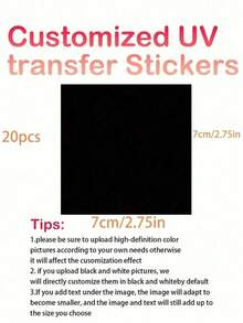 Transparent Crystal Sticker With Logo, Customized UV Transfer Film, Transparent Waterproof Printed Sticker, Suitable For Packaging Boxes, Greeting Cards, Weddings, Birthdays, Etc. - Multicolor - View 14