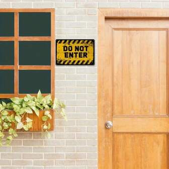 1pc Funny No Trespassing Sign, Metal Warning Tin Signs, You Are No Longer Trespassing You Are A Target Sign, Yard Sign Garage Wall Decor Sign