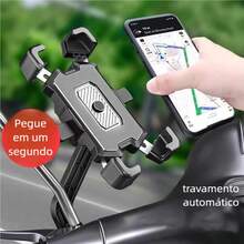 Waterproof Motorcycle Cell Phone Holder – Navigation, Cycling, Anti-Fall - màu đen - Xem 4