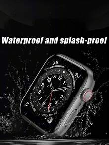 3pcs Clear Ceramic Film, High Definition Transparent, Waterproof, Anti-Drop, Compatible With Apple Watch Series, Suitable For Most Models - Clear - View 2