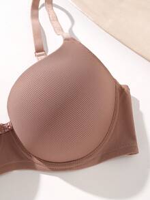 MIMILEMON 3pcs Plus Size Women's Full Coverage Underwire Bras, Comfortable Lingerie Set - Multicolor - View 9